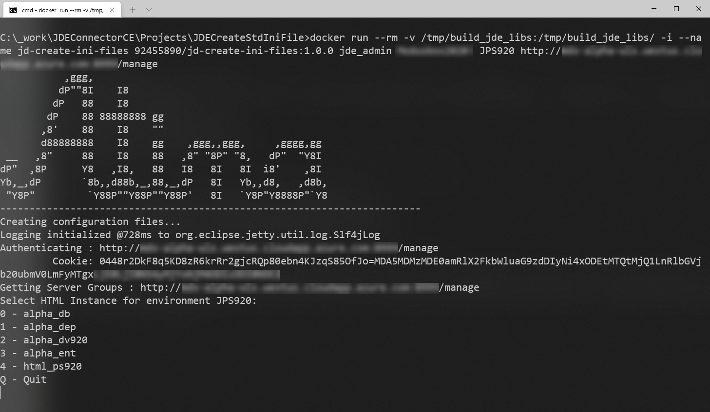 JD Atina Configuration Tool